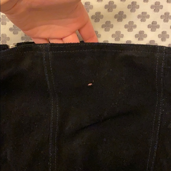 Vintage - Black Suede Skirt - Picture 3 of 3